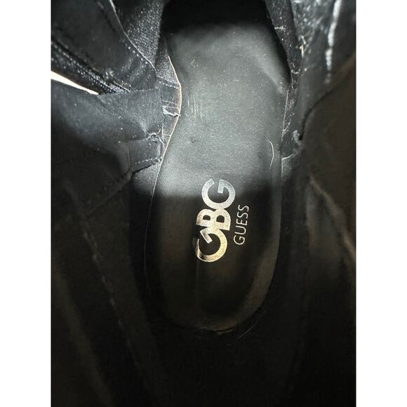 GBG by Guess Women Boot Black Dustyn Chelsea Style Cuban Heel Ankle Size 8 - Picture 5 of 9